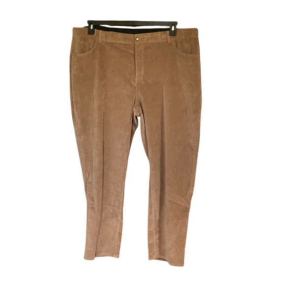 Skye's the Limit Pants - Skye’s the limit mushroom brown pant w stretch & elastic waist 24W